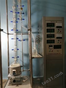 实验室Oldershaw型精馏塔的结构与流程