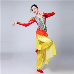 秧歌舞演出服新款中国风民族舞蹈中老年腰鼓队打鼓服