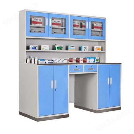 钢制西药柜 诊所治疗室处置台 医院医务室调剂柜配药柜