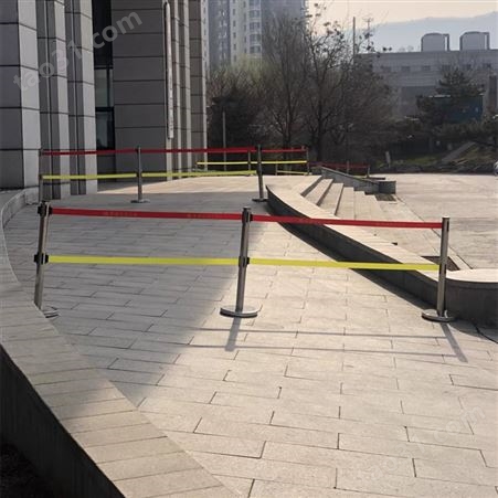 安全围栏伸缩带式围栏 安全警示带 不锈钢警示带式伸缩围栏1米-5米