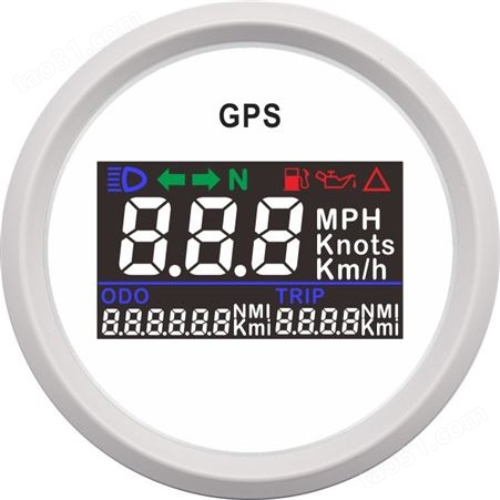 仪创 ECMS 810-20036 52mm电动车GPS速度里程带转向表