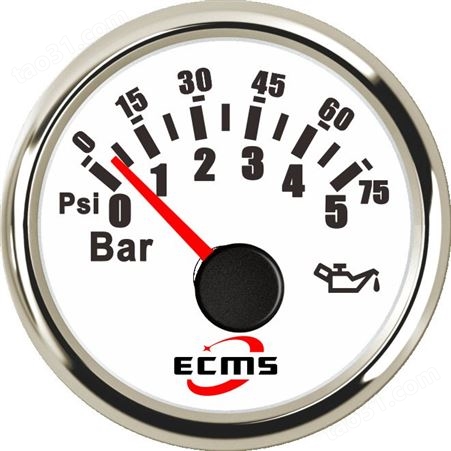 仪创 ECMS 800-00045 机油压力表 发动机用显示仪表 组合仪表