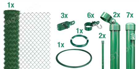 热镀锌出口勾花网护栏配件张力带和支撑带拉紧装置
