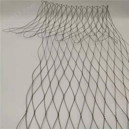 杭州不锈钢绳网动物园不锈钢绳网 润宁手工不锈钢绳网