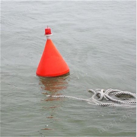 天蔚防搁浅航标塑料聚乙烯材质直径700*900锥形警戒浮漂