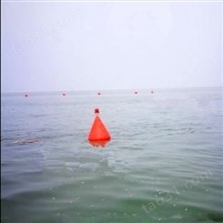 天蔚塑料锥形直径700*900水库取水核心区域禁航警戒浮标