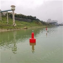 天蔚塑料海上圆柱型聚乙烯材质警示浮标直径800*1400定位浮漂