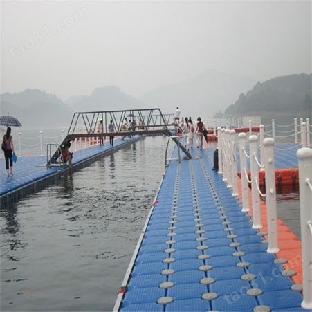 天蔚水上直径50*50*40聚乙烯材质 供游客在水上行走钓鱼塑料浮台