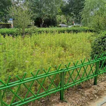 农家院仿竹节篱笆 别墅护栏 公园广场隔离栅 绿地园林围栏网 竹节护栏
