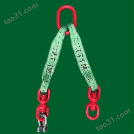 神州SW358彩色丙纶扁平吊带索具 扁平吊带索具 高强纤维吊带索具