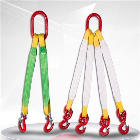 神州SW358彩色丙纶扁平吊带索具 扁平吊带索具 高强纤维吊带索具