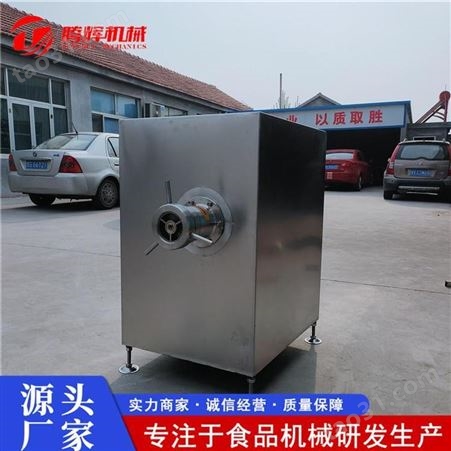 腾辉生产JRJ-100型冻肉绞肉机 猪板油绞泥机 香肠肉馅绞肉机 不锈钢电动绞碎机