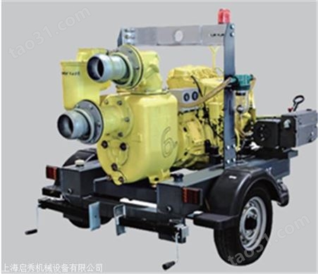 重庆便携式6寸水泵 防汛专用泵车大流量柴油机自吸排污泵