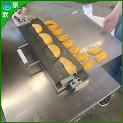 小型卷煎成型机 早餐店蛋饺机豪联销售 仿人工生产煎蛋饺机器