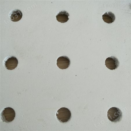 奎峰供应新型防火抑菌穿孔吸音板 高密度穿孔硅酸钙板