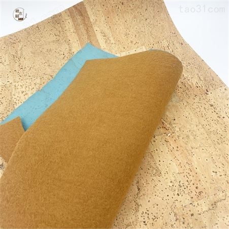 软木pu皮革 包包软木面层材料源头工厂 广东橡木林软木材料