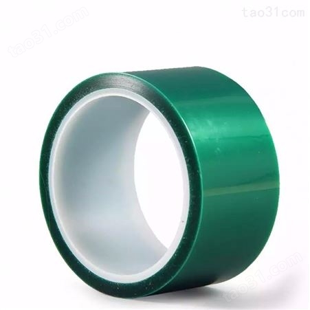PET高温绿色遮蔽喷涂胶带 耐腐蚀电镀绿胶 喷涂遮蔽胶带