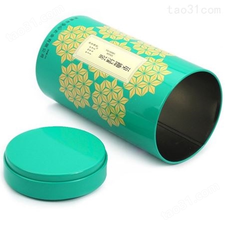 广州马口铁盒厂家生产英德绿茶铁盒 金属密封茶叶罐定制 圆形黄山毛峰铁罐设计 麦氏罐业