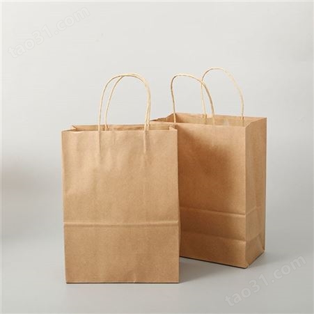 牛皮纸袋定做批发 手提外卖袋定制 包装袋食品纸袋服装购物袋