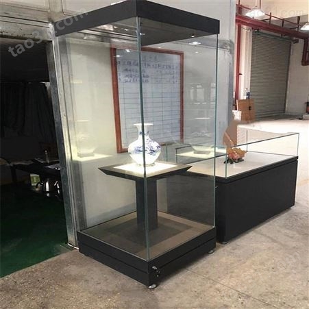 全景低反玻璃展柜 博物馆文物展示独立柜 深圳展柜制作厂家