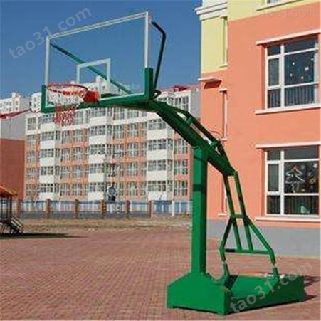 奥雲体育器材生产 户外运动比赛用 小区移动式篮球架 加固安全耐用
