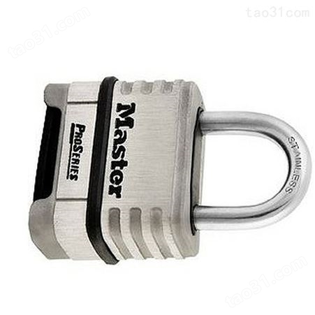 玛斯特Masterlock不锈钢密码挂锁室外带蓋式防水防潮锁 1174