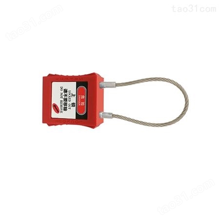 铂铒盾Patron 缆绳安全挂锁 不同花钥匙 上锁挂牌塑料锁具 11711