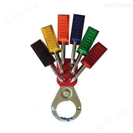 铂铒盾PATRON 安全挂锁上锁挂牌锁具11211紅色不同花钥匙塑料锁体