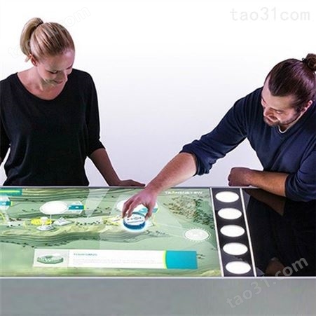 摩拓为供应 物体识别互动桌 多点触控电容桌 红外框物识别技术