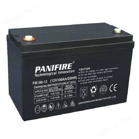 力士顿PANIFIRE蓄电池FM24-12 12V24AH 20HR 使用规格及尺寸