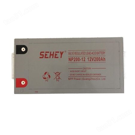 SEHEY西力蓄电池NPG200-12 免维护12V200AH 太阳能 监控设备 UPS应急电源