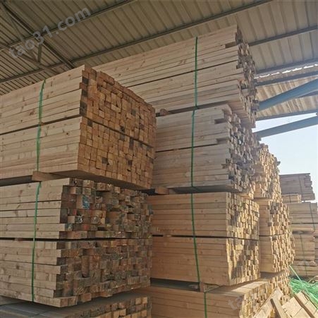 工地用方木 呈果建筑方木生产厂家 5x9辐射松木方