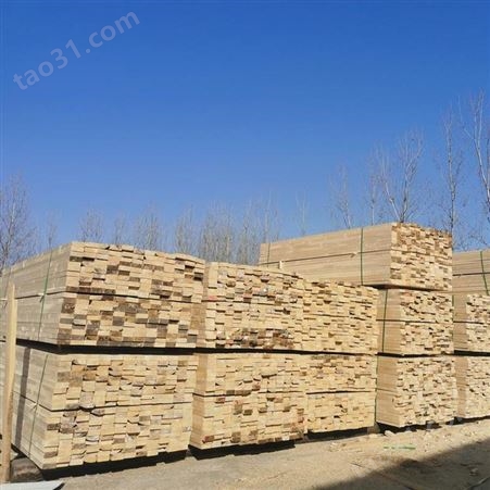 呈果建筑木方模板厂家现货批发白松建筑木方定制加工